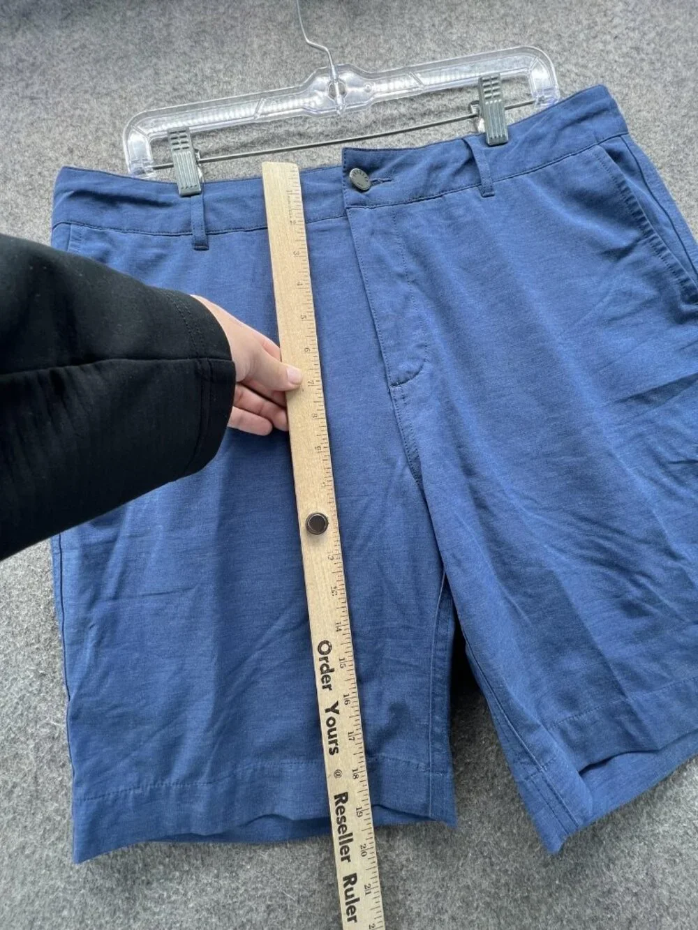 Faherty ALLDAY SHORTS Shorts Mens 34 Blue Knit Chino Stretch 9 Inseam Summer
